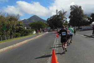 Road for runners, 39 km done, 18 km to go