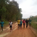 Soweto Kenyans training near Shaft 17